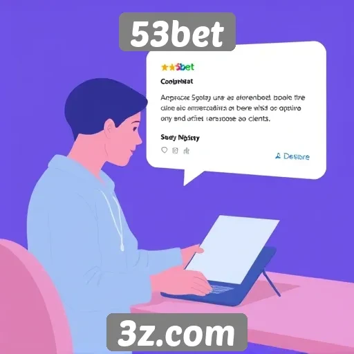 Avaliação do atendimento ao cliente da 53bet